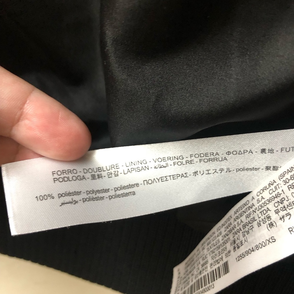 Zara Teddy Crop Jacket || Black - Picture 10 of 13